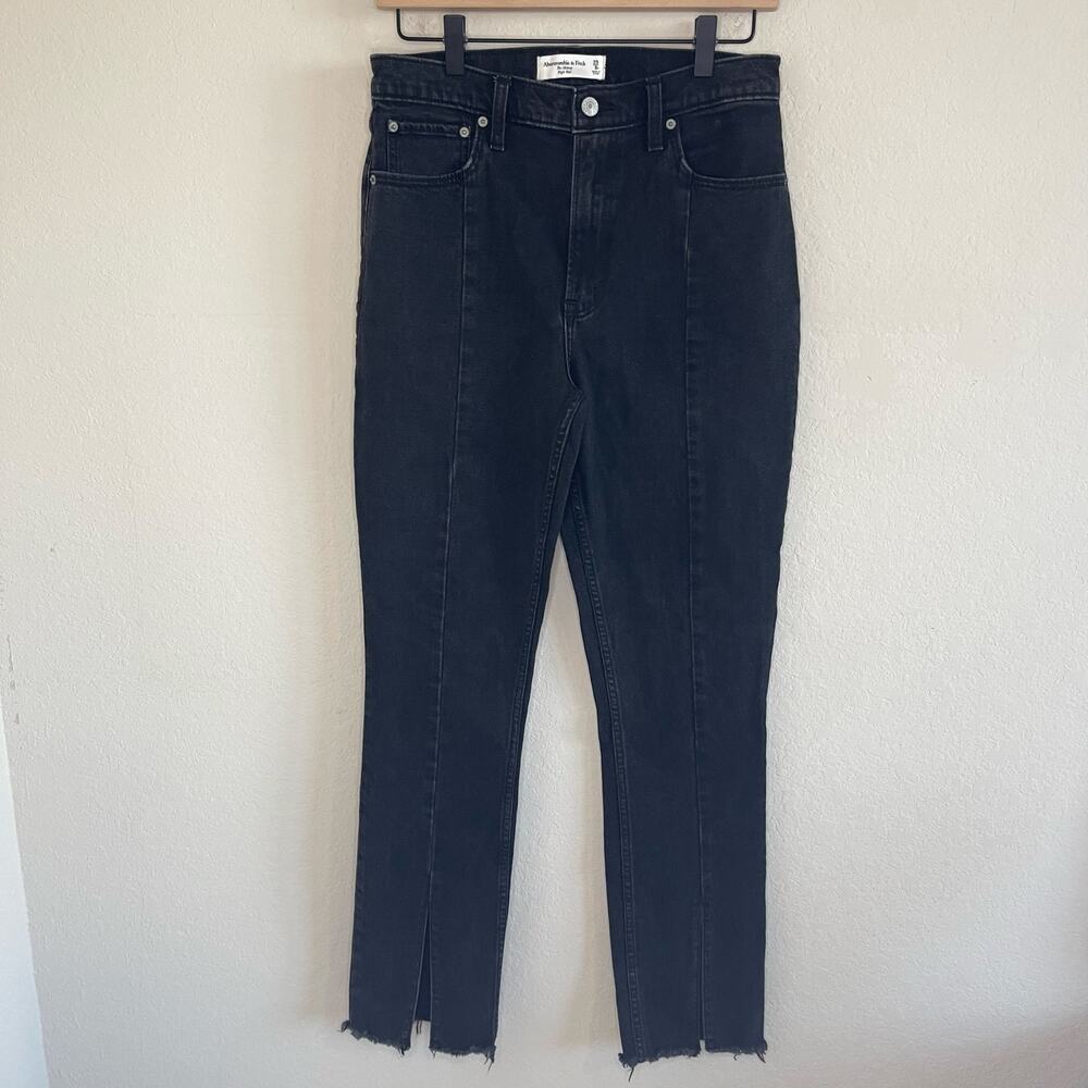 Abercrombie High Rise The Skinny Jean Split Hem Cutoff - Size 29/8